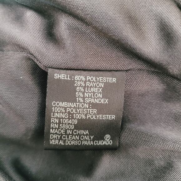 Antonio Melani Womens Leopard Print Lined Sparkle Knee Length Sheath Dress Sz 6 - Picture 8 of 9